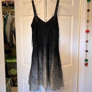 Free People Lace Metallic ombré Dress